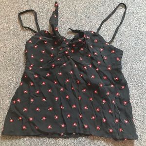 Brandy melville self tie bow tank